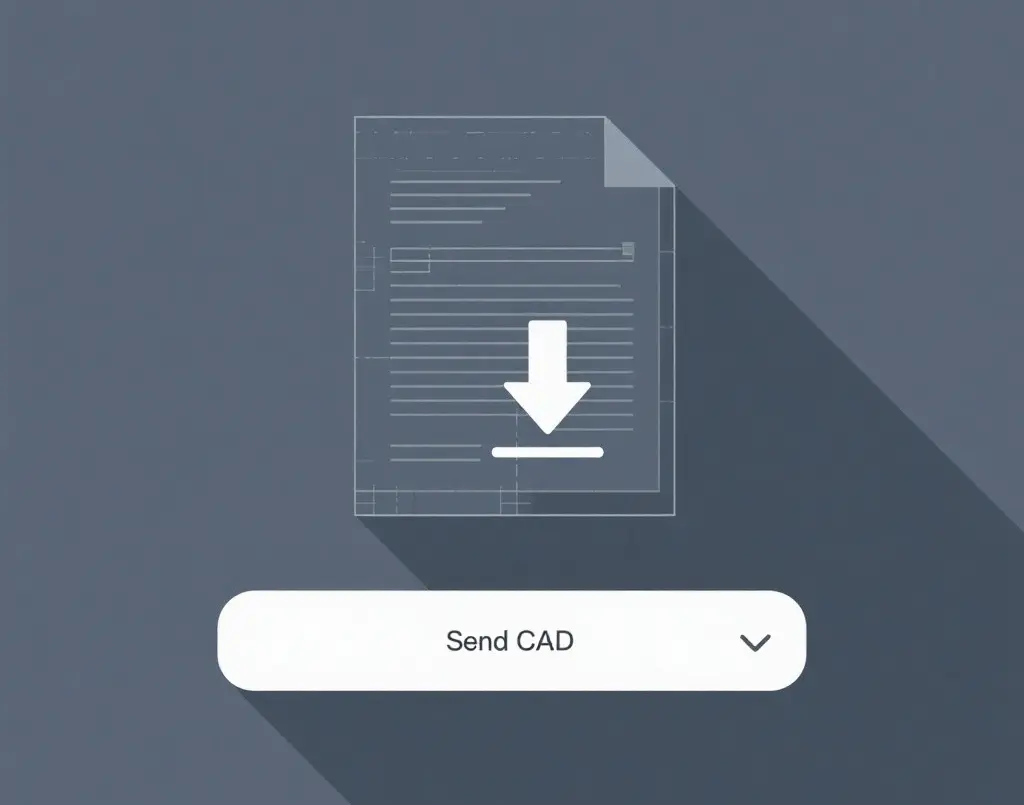 Icon showing CAD files being submitted