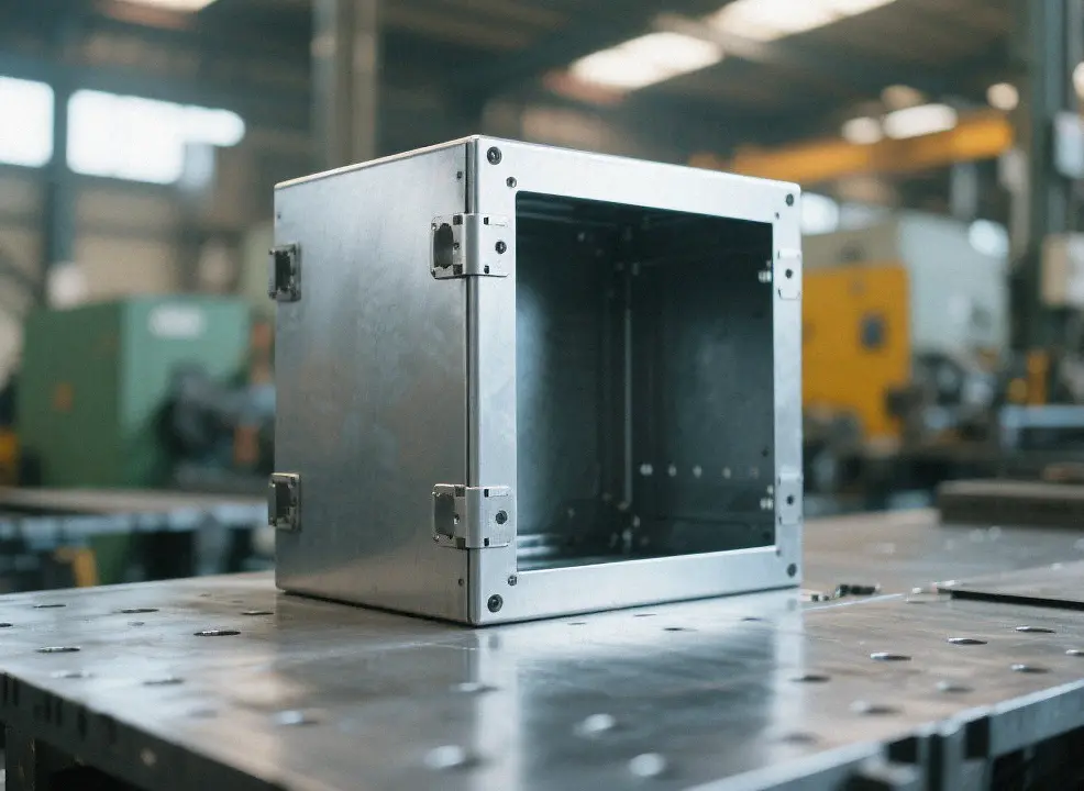 Custom sheet metal rack mount electronics chassis enclosure for industrial and telecom equipment, EMI shielding housing