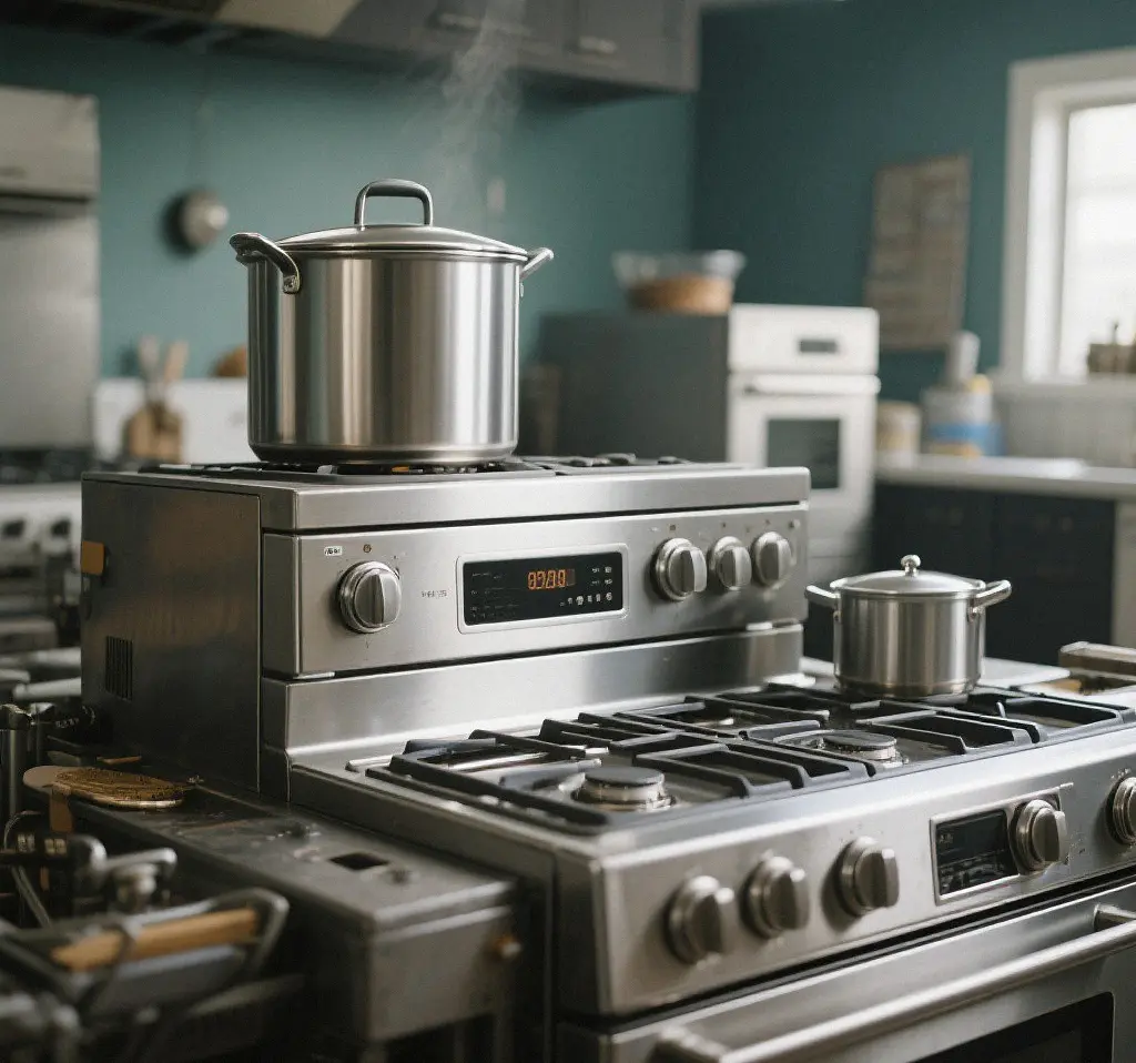 CNC-machined stainless-steel components for kitchen appliances