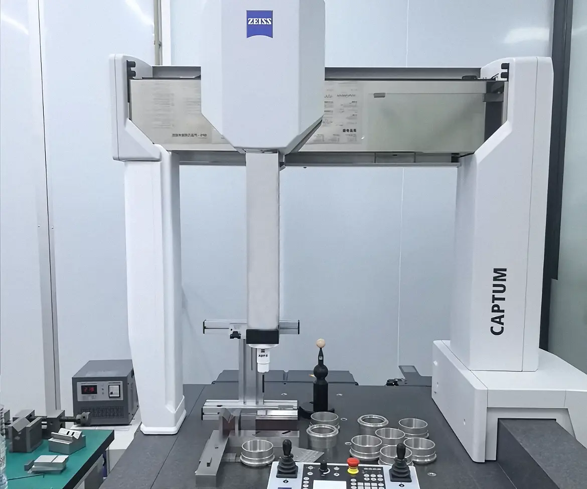 CMM inspecting the dimensions of a CNC-milled part