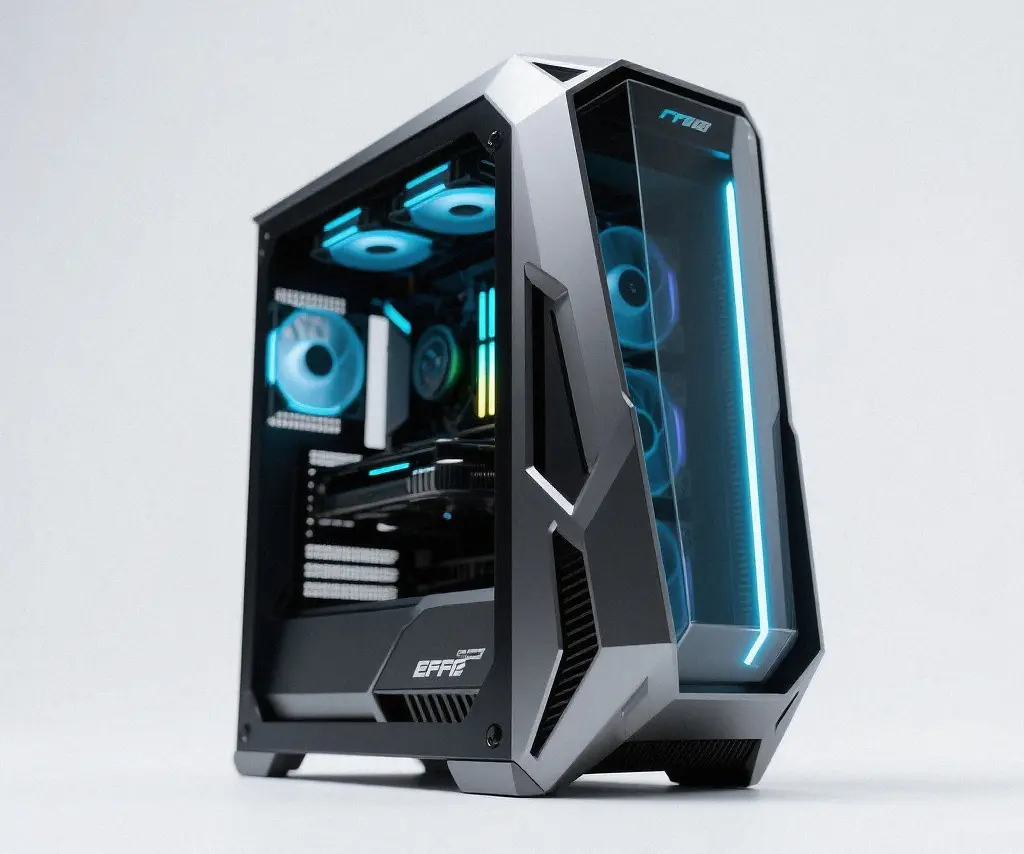Sheet-metal gaming-computer chassis